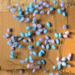 Blue & Lavender Beaded Decorative Garland