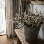 Crystal Decorative Spray with Green Leaves | VHI